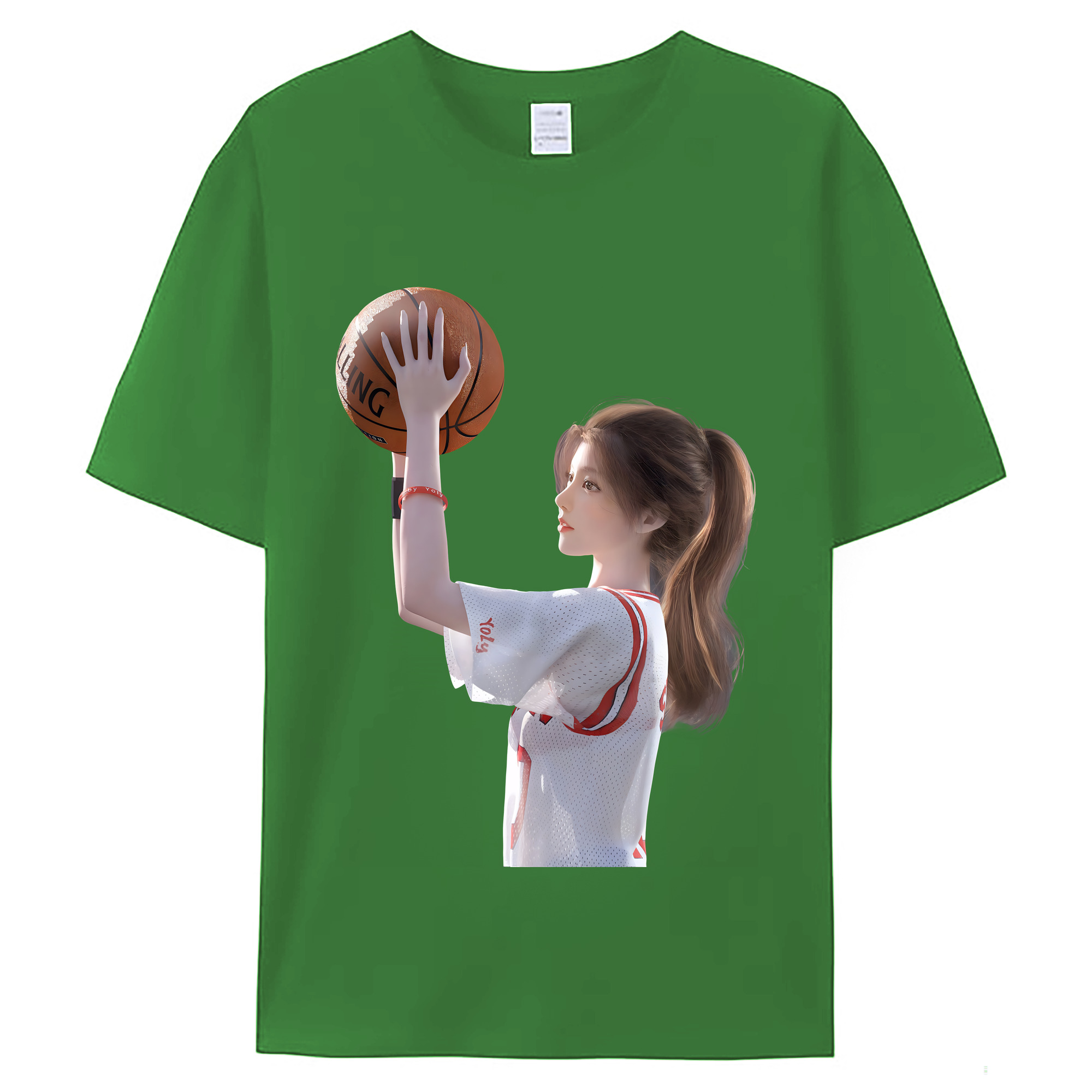 （画像用） SLAM DUNK／スラムダンク レディースカジュアルプリントTシャツ（綿100％）